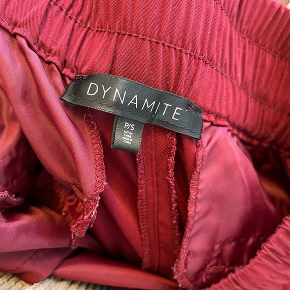 Dynamite burgundy paper bag pants size small - Picture 4 of 4